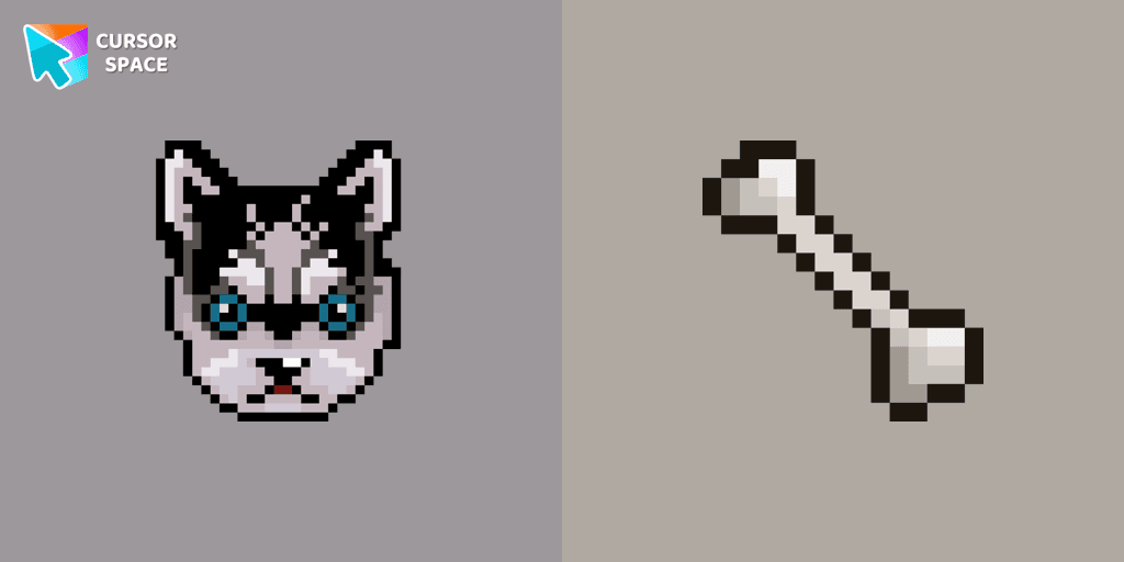Husky Pixel cursor pack